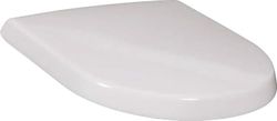 Villeroy & Boch Subway urinoirdeksel, toiletdeksel met softclosemechanisme, deksel voor urinoir van onbreekbaar duroplast, wc-deksel origineel reserveonderdeel, D-vorm, wit alpine, glanzend