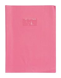 Calligraphe 72209C Un Protège-Cahier Grain Cuir Rose fuchsia - A4 21x29,7 cm - 22/100ème avec Porte-Étiquette - PVC Opaque