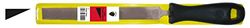 Erizo LFNPPUE8 8" Flat Mechanical File with Black Handle and Plastic Sleeve