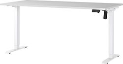 Germania Bureau 8024-642, en Gris Clair/Blanc, réglable en Hauteur électriquement, 160 x 119 x 80 cm (LxHxP)