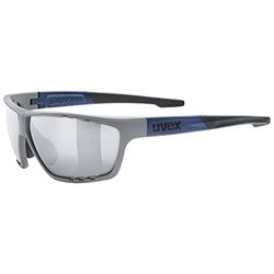 Uvex sportstyle 706 - lunettes de sport pour hommes et femmes - effet miroir - champ de vision sans buée - rhino deep space matt/silver - one size