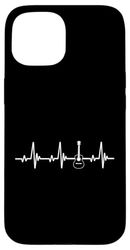 Battito cardiaco per chitarra acustica Custodia per iPhone 15