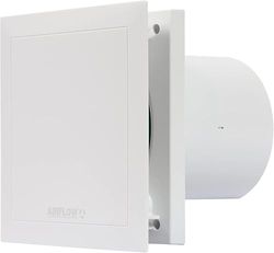 Airflow® QT120T Ventoinha: Auto-arranque e temporizador ajustável, alemão, super silencioso (32 dB), 2 velocidades (até 47 L/s), eficiente (10/13 W), 3 anos de garantia