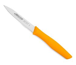 Arcos Couteau Mondador Acier Inoxydable 100 mm - Éplucher Fruits et Légumes - Manche Polypropylène Adhérent - Série Nova