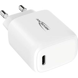 ANSMANN Caricabatterie per iPhone 20 W – Porta USB C con Power Delivery 3.0, compatibile con iPhone 12/12 Mini/12 Pro/12 Pro Max, Galaxy, Pixel 4/3, iPad Pro, AirPods Pro