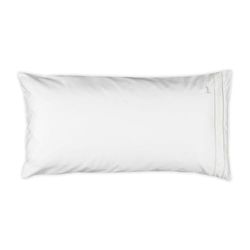 MÖVE Noblesse, federa 80 x 40 cm, in 100% cotone, bianco/champagne