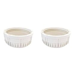 AQUAWATER - 104210 - Ecrou blanc pour filtre à eau - Compatible porte filtre 9"3/4-0.124 kg (Lot de 2)