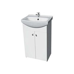 CERSANIT Ensemble Meuble de Salle de Bain Armoire + lavabo cersania New 60 cm