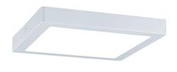 Paulmann 70900 Pannello LED Abia angolare incl. 1 plafoniera da 22 Watt opaco soffitto plastica lampada per soggiorno 2700 K W, matt bianco, ▭ 300x300mm