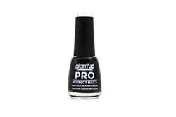 Glam'Up Paris - Smalto per unghie XL Pro, professionale, ad asciugatura rapida, ad alta copertura, a lunga tenuta, pennello ultra grande, effetto gel, 18 ml, n. 410, nero