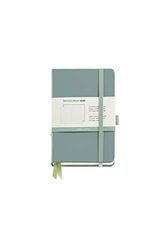 Miquelrius Cute Notebook - Hardwearing Similar Hard Cover - Rubber Closure - Size 140 x 90 mm - 192 Pages of 80 g/m2-5 x 5 mm - Green