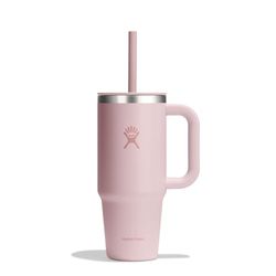 HYDRO FLASK - Travel Tumbler 709ml 24 oz med stängbar press-in-sugrörslock - Rostfritt stål - Dubbla väggar vakuumisolering - Stänksäker lock - Trillium