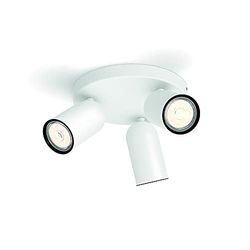 Philips MyLiving 5058331pn GU10 White Point of Illumination – Point Of Light (White, Metal, GU10, 3 Bulb (S), 10 W, 8.2 mm
