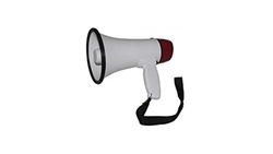 MEGA20W - LTC - 20W oplaadbare megafoon met handvat en mogelijkheid om berichten op te nemen - Wit & Rood