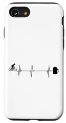 Custodia per iPhone SE (2020) / 7 / 8 Bicicletta birra ECG battito cardiaco ciclismo frequenza di impulso