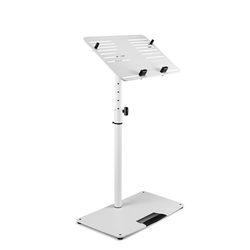 GRAVITY STANDS LTS T 02 W Universal Laptop Stand with Adjustable Holding Pins and Steel Base