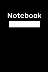 Black Notebook: Black Notebook 6x9 with blank lined and 120 pages