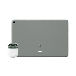 Google Pixel Tablet - Tablet Android con pantalla de 11 pulgadas y batería de duración extralarga - 8 GB de RAM - 128 GB de almacenamiento – Verde liquen + Pixel Buds A-Series – Olivo