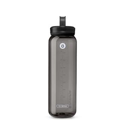 Hydrapak RECON 1L RECON - Borraccia d'Acqua in Plastica Riciclata al 50%, Eco-Friendly e Senza BPA, Tappo a Vite a Flusso Regolare, Facile da Trasportare (1 Litro, Grigio)