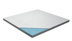 Genius Eazzzy Topper Deluxe 200 x 200 x 9 cm H2 H3 - Tope ortopédico para colchón y Cama con somier de Espuma de Gel, 200 x 200 cm, para alérgicos, Incluye Funda