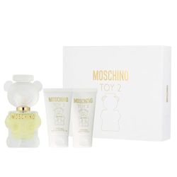 Moschino Toy 2 by Moschino for Women – Set regalo da 3 pezzi da 48,2 g EDP spray, gel bagno e doccia, lozione per il corpo