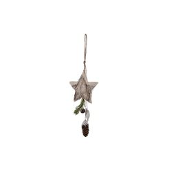 Estrella de Navidad DKD Home Decor Poliéster Natural (16 x 16 x 45 cm)