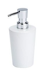 Wenko 21686100 coni – Dispenser per sapone in ceramica, 9,2 x 16,4 x 7,8 cm, bianco