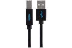 Maplin Premium USB-A 2.0 Mannelijke naar USB-B Mannelijke Kabel 0,5 m Zwart Printer