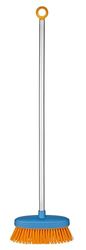Fiskars Balai de cantonnier pour enfant, Longueur: 80 cm, Poils en plastique/Manche en aluminium, Bleu/Orange, My First Fiskars, 1001418
