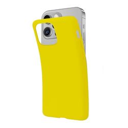 SBS Cover per iPhone 13 Pro Max Giallo Pantone 395 C, Custodia Morbida e Flessibile Antigraffio, Cover Sottile e Comoda da Tenere in Tasca, Custodia Compatibile con Ricarica Wireless