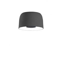 Lámpara de Techo o Pared LED 21,7W 700mA 2700K versión Dali con Pantalla de Polietileno y difusor de Aluminio, Modelo Djembé C 42,28, Color Gris, 42 x 42 x 28 centímetros (Referencia: A681-209)