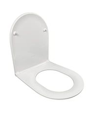 Siège Jacob Delafon Robin+ E23280 Thermodur extra-plat avec descente progressive et amovible Compatible avec les toilettes de la collection Rodin+ Blanc
