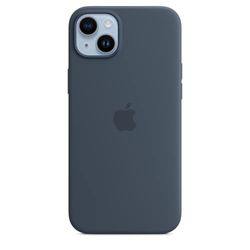 Apple Coque en Silicone avec MagSafe pour iPhone 14 Plus - Bleu Orage ​​​​​​​