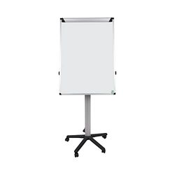 Bi-Office Lavagna Portablocco Mobile Earth, Cavalletto Treppiedi Ecologico, Superficie Cancellabile a Secco e Magnetica, Struttura Nera, 700 x 1000 mm (Euro)