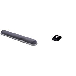 Kensington Height Adjustable Ergonomic Gel Keyboard Wrist Rest - 497 x 77 x 34 mm - Black (22701) & Height Adjustable Ergonomic Gel Mouse Mat with Wrist Support - 200 x 280 x 37 mm - Black (57711)