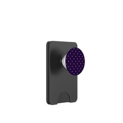 Diseño de Funda de teléfono con Lunares morados y Mostaza PopSockets PopWallet para MagSafe