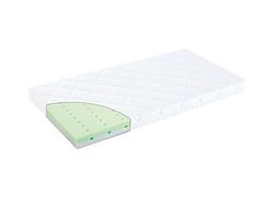 TRÄUMELAND - Colchón para bebé de 70 x 140 cm, Air Flow Basic, Transpirable, Certificado Öko-Tex 100, hipoalergénico y Apto para alérgicos, Funda de algodón Lavable, Fabricado en Austria
