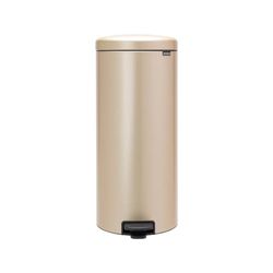 Brabantia NewIcon Prullenbak, Kunststof Binnenemmer, Champagne, 30 Liter