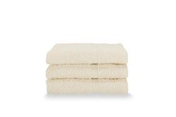 Gabel Éponge de Pur Coton hydrophile, 40 x 60 cm, écru, Lot de 3 pièces