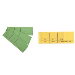 Exacompta - Réf. 96405E - Paquet de 10 blocs passe-partout pour manifestations, expositions & Réf. 96403E - Paquet de 10 blocs passe-partout pour manifestations, expositions, kermesses