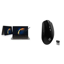 Samsung Galaxy Book3 360 Wi-Fi Laptop, 15.6 Inch, 13th gen Intel Core i5 Processor & Logitech G305 LIGHTSPEED Wireless Gaming Mouse, HERO 12K Sensor, 12,000 DPI, Lightweight