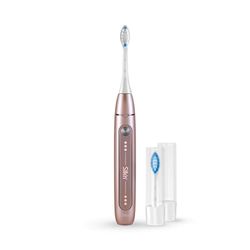 Silk'n Brosse à dents électrique sonique I SonicYou I Jusqu'à 300 jours d'autonomie - Convient aux dents sensibles I avec 1 brosse medium + 1 brosse souple I Or Rose