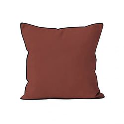 Soleil d'ocre Kudde i tvättad mikrofiber, 60 x 60 cm, bohemiskt tegel