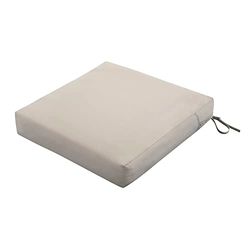 Klassiska tillbehör Ravenna fyrkantig uteplats sittdyna överdrag & skum – hållbar utomhuskudde, svamp, 63,5 cm B x 63,5 cm D x 12,7 cm tjock