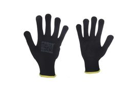 DRW Guantes de jardineria y Bricolaje Negros 12 Juegos Talla M
