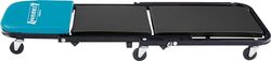 HAZET Chaise longue à roulettes 195N-3, charge maximale 150 kg, cadre stable en tube d'acier, surface de couchage et de tête rembourrée, passage facile de la chaise longue au siège