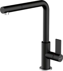 MIXER TAP+BLACK SQUARE COVER
