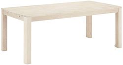 Ibbe Design Paris Rectangulaire Table à Manger pour Cuisine ou Salle à Manger Finition à huile Blanche , Bois de Chêne Massif Possibilité d'extension, 180x90x75 cm