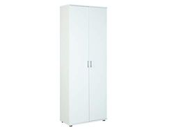 Inter Link - Armario multiusos - Armario de almacenaje - Armario multiusos - 2 puertas - Anchura:70cm - Profundidad: 34 cm - Altura: 190 cm - incl. 5 estantes - Melamina - Arconati - Blanco