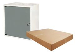 LINK Armadio Rack 19 DISASSEMBLATO 12 Unita da Muro per RETI Porta Vetro Grigio